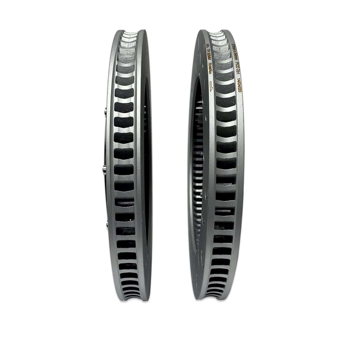 034 Motorsport -  Audi 8V.5 RS3 - 2-Piece Floating Front Brake Rotor Upgrade Kit - 034-301-1000