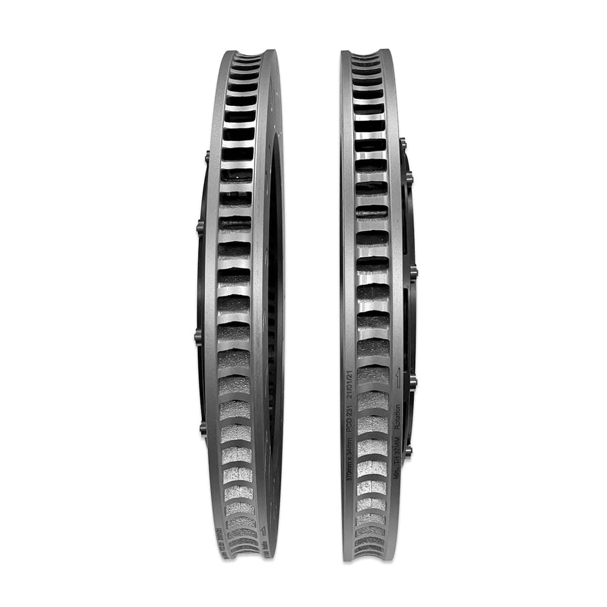 034 Motorsport - Audi 8S TTRS  2-Piece Floating Front Brake Rotor Upgrade Kit