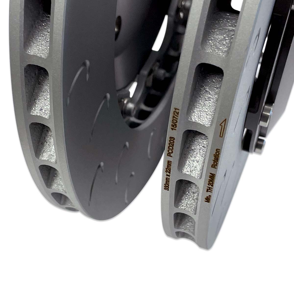 034 Motorsport - Audi B8 S4/S5 2-Piece Floating Rear Brake Rotor Upgrade Kit - 034-301-2007