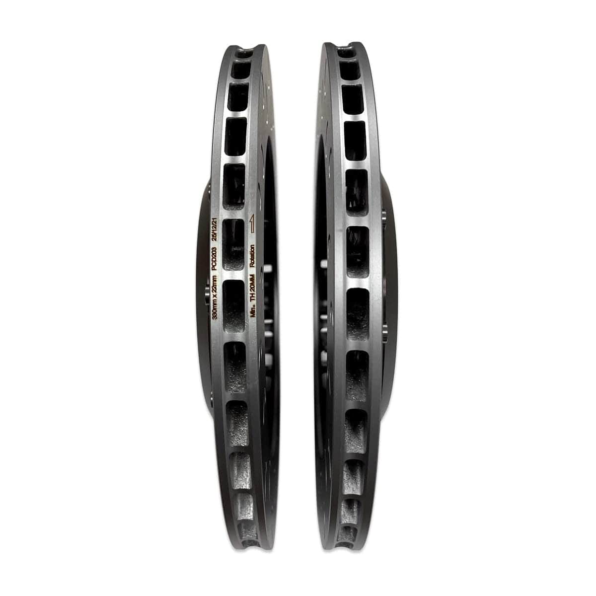 034 Motorsport - Audi B9 RS4/RS5 2-Piece Floating Rear Brake Rotor Upgrade Kit - 034-301-2010