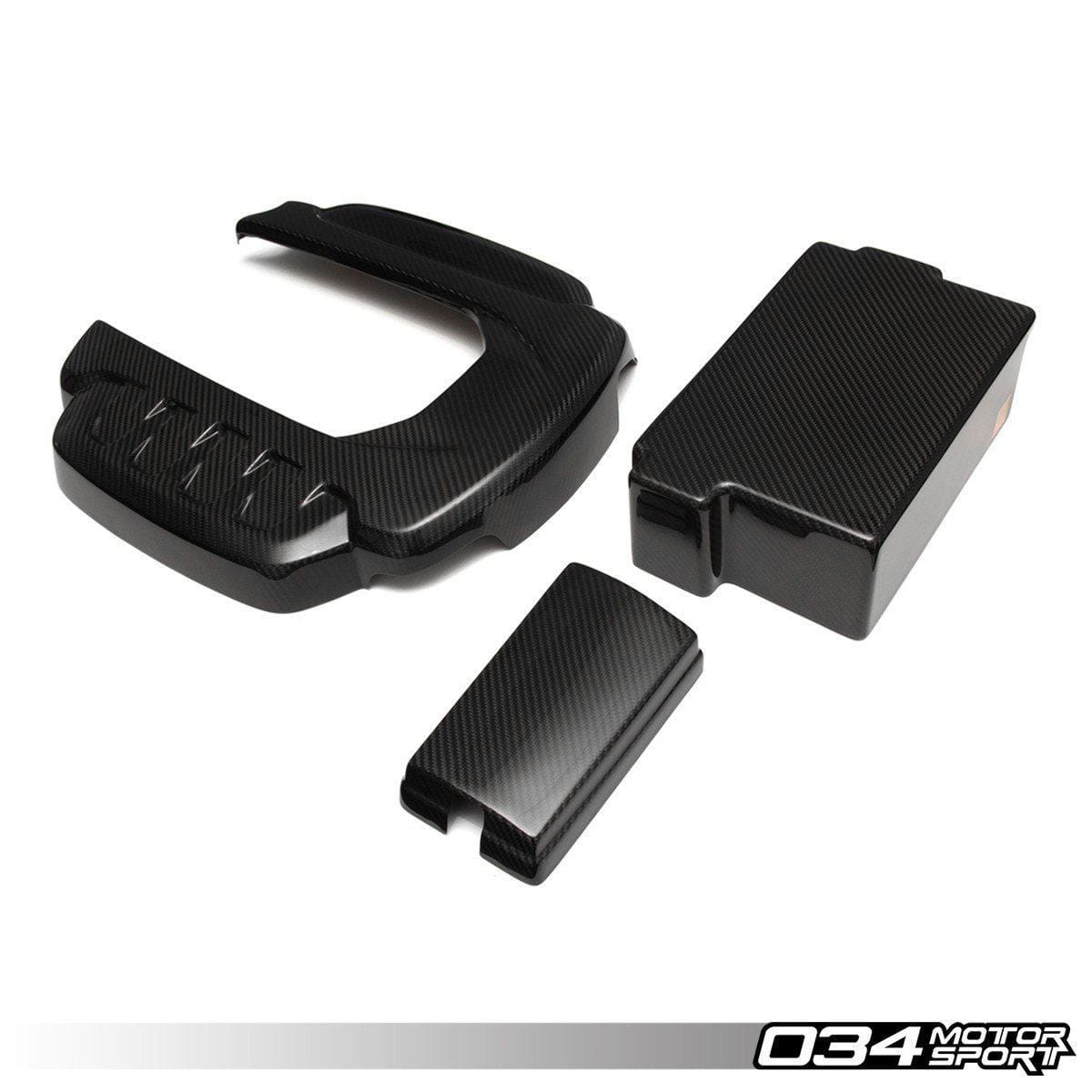 034 - Carbon Fibre Engine Cover, Battery Cover & Fuse Box Cover - Audi 8V S3 - 034-1ZZ-1000