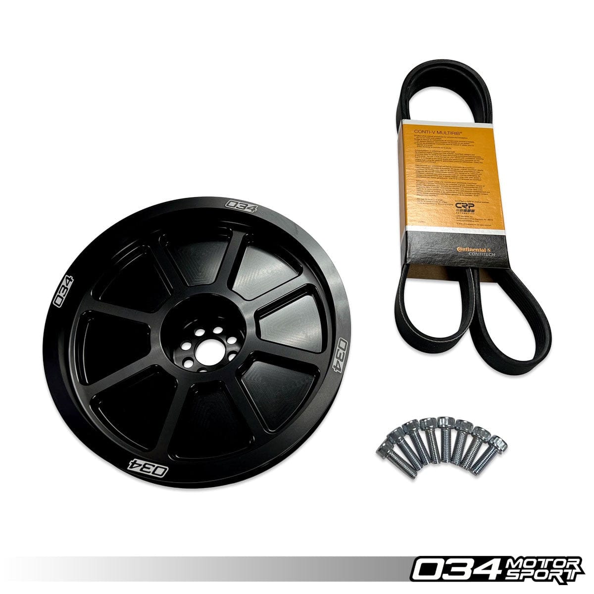 034 Motorsport - 3.0 TFSI Supercharger Crank Pulley Upgrade 207 MM - Audi 3.0 TFSI - 034-145-Z053