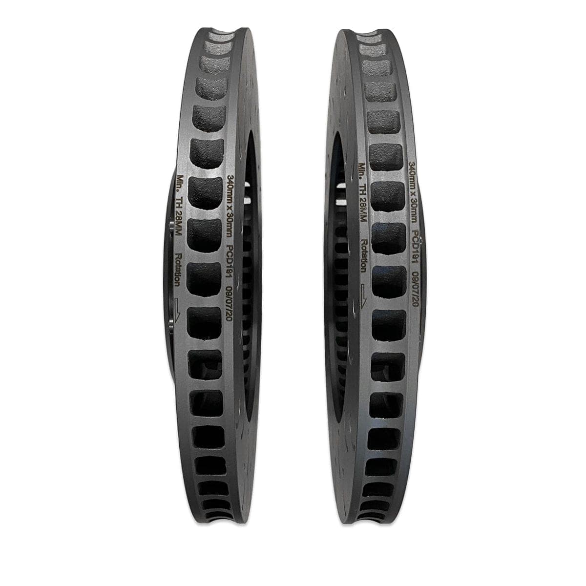 2-PIECE FLOATING FRONT BRAKE ROTOR UPGRADE KIT FOR AUDI 8V/8V.5 S3 AND VW MK7/7.5 GTI/R - 034-301-1001