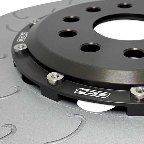 2-PIECE FLOATING FRONT BRAKE ROTOR UPGRADE KIT FOR AUDI 8V/8V.5 S3 AND VW MK7/7.5 GTI/R - 034-301-1001