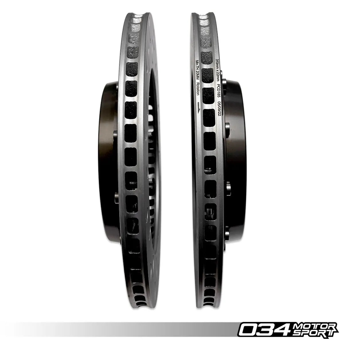 034 Motorsport - MQB/MQB EVO 310 MM Rear Brake Rotor Upgrade - Volkswagen & Audi - 034-301-2006