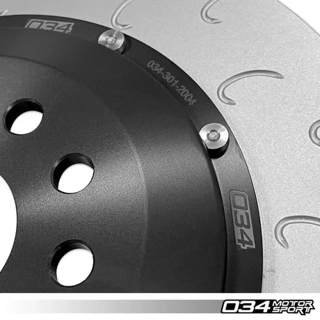 034 Motorsport - Volkswagen & Audi MQB 350 MM Rear Brake Rotor Upgrade - 034-301-2004 - RED Wheels and Braking 034Motorsport