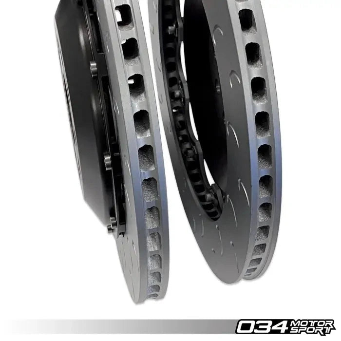 034 Motorsport - Volkswagen & Audi MQB 350 MM Rear Brake Rotor Upgrade - 034-301-2004 - RED Wheels and Braking 034Motorsport