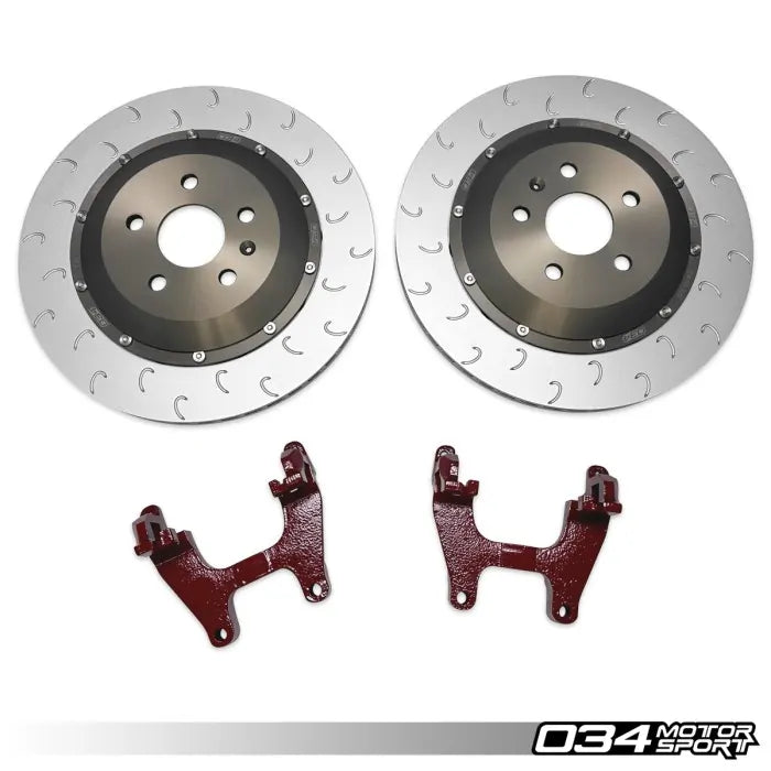 034 Motorsport - Volkswagen Golf MK8R & Audi S3 8Y 2-Piece Floating Rear Brake Rotor 355mm Upgrade  - 034-301-2012