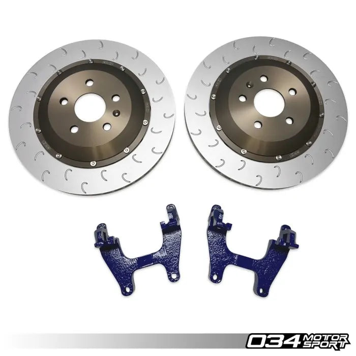 034 Motorsport - Volkswagen Golf MK8R & Audi S3 8Y 2-Piece Floating Rear Brake Rotor 355mm Upgrade  - 034-301-2012