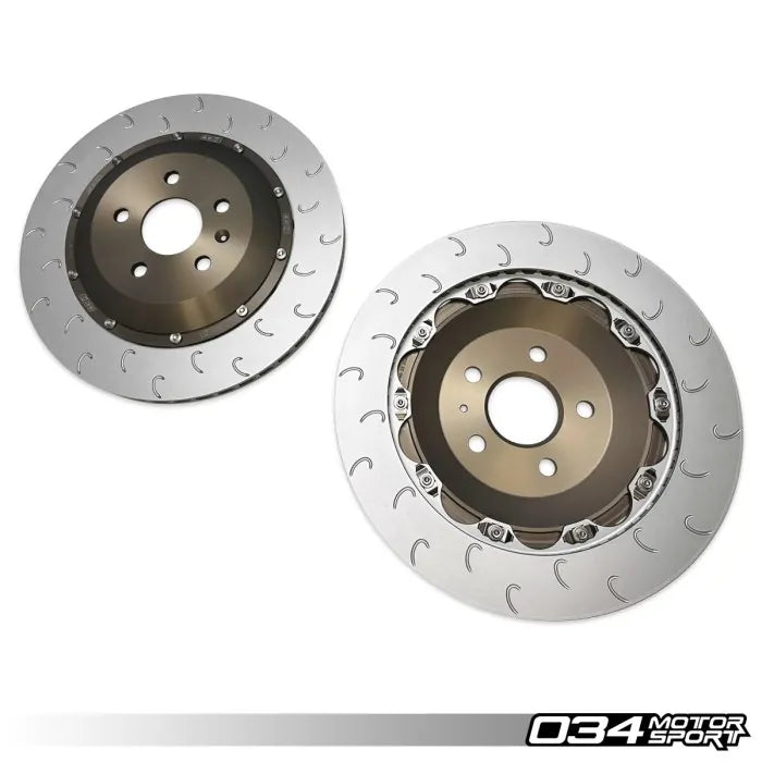 034 Motorsport - Volkswagen Golf MK8R & Audi S3 8Y 2-Piece Floating Rear Brake Rotor 355mm Upgrade  - 034-301-2012
