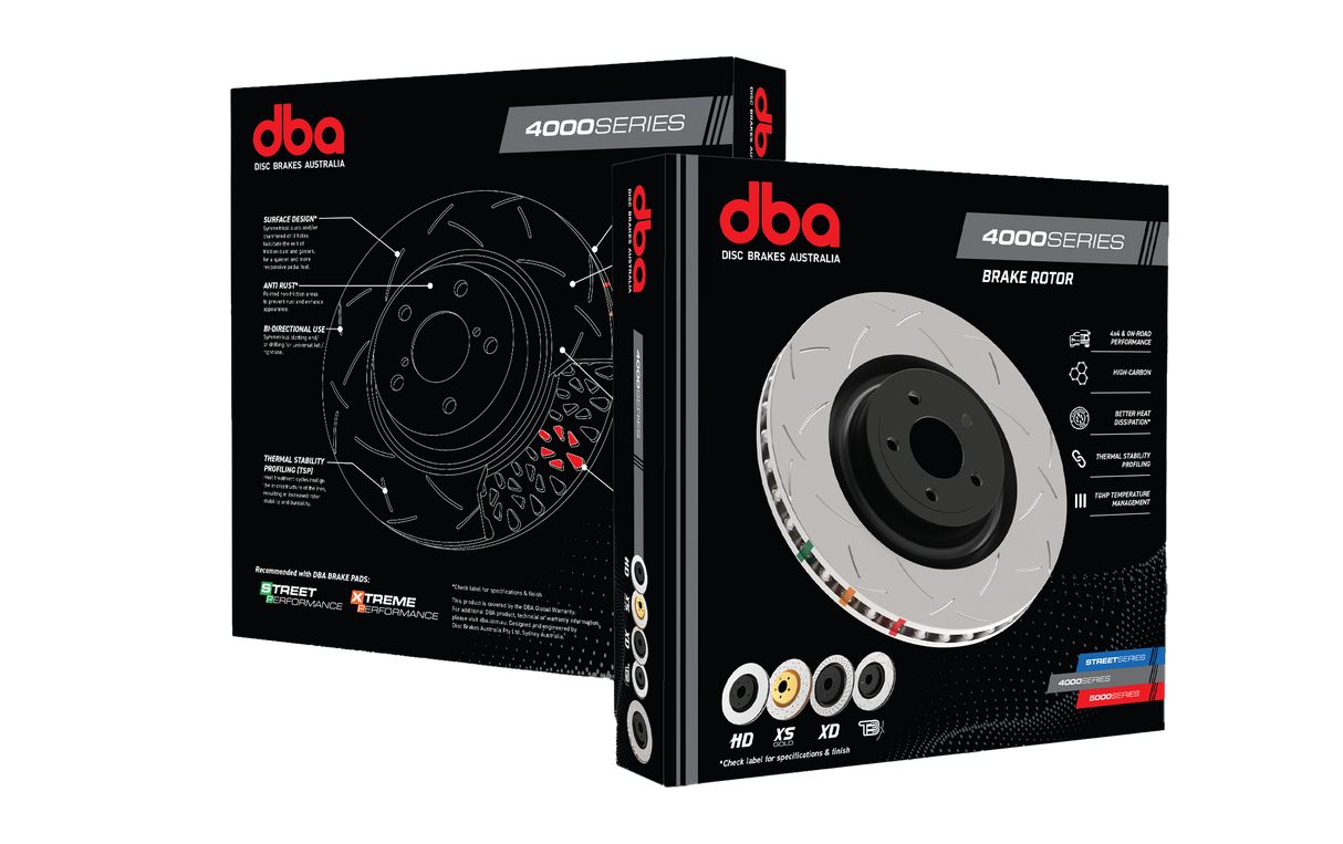 DBA Rear 4000 Series T3 Brake Rotor - VW Golf GTI MK5