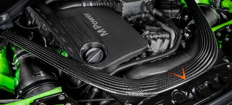 Eventuri BMW F8X M3/M4 V2 Full Black Carbon intake with SEALED Carbon ducts image 1