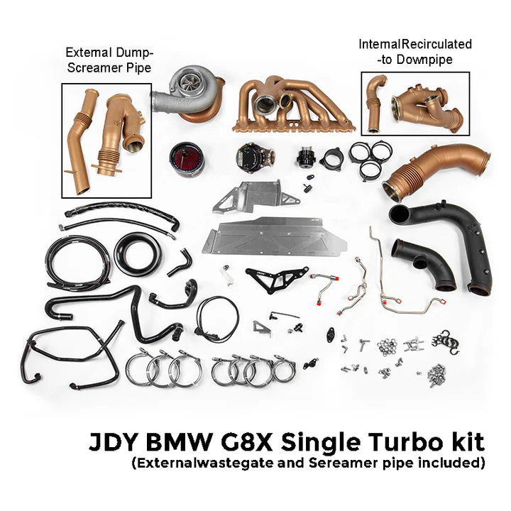 JDY BMW G8X S58 RHD 1000hp+ Top Mount Single Turbo Kit M2/M3/M4 - Inc Engine Catch Tank Kit