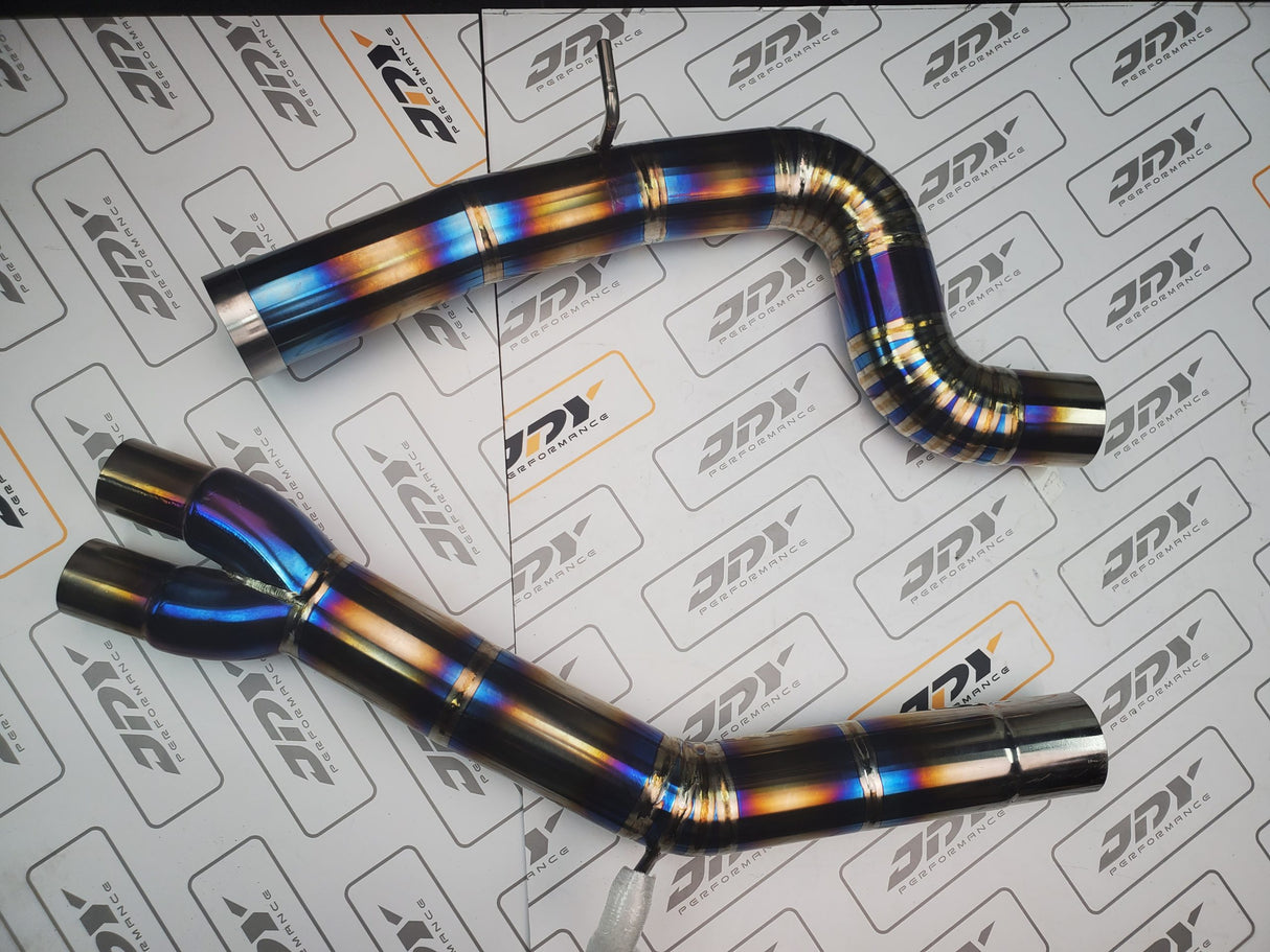 JDY Performance - 2.5T TTRS 8J Racing Titanium Exhaust - Catback - BLACK TIPS image 8
