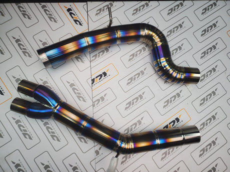 JDY Performance - 2.5T TTRS 8J Racing Titanium Exhaust - Catback - BLACK TIPS image 8