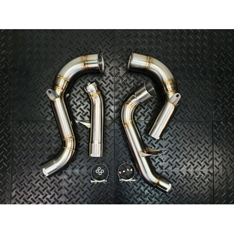 REDSTAR - MERCEDES 2020+ GLE63 W167 C167 C293 CATLESS DOWNPIPES HEAT SHIELDED