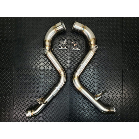 REDSTAR - MERCEDES 2020+ GLE63 W167 C167 C293 CATLESS DOWNPIPES HEAT SHIELDED
