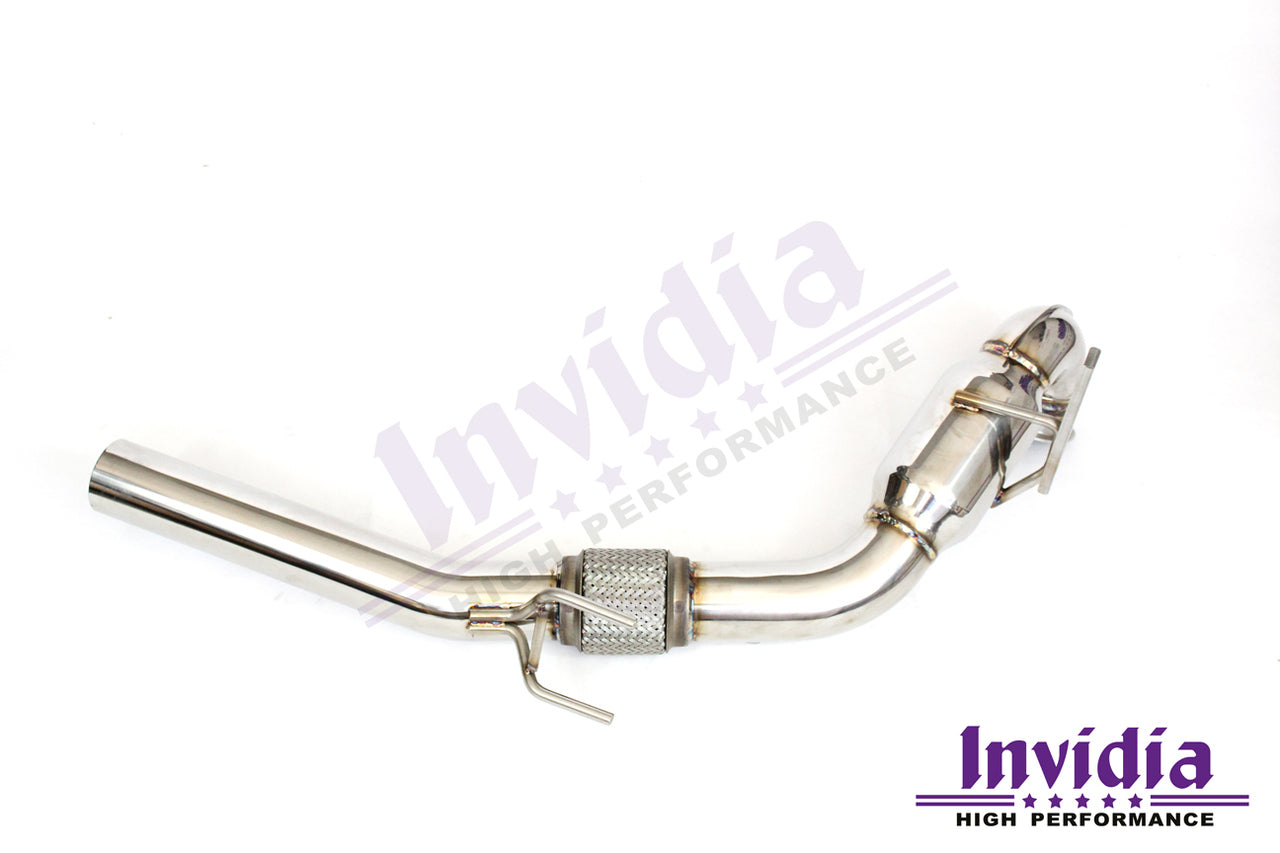 Invidia Down Pipe with High Flow Cat - VW Golf GTI Mk7, Mk7.5