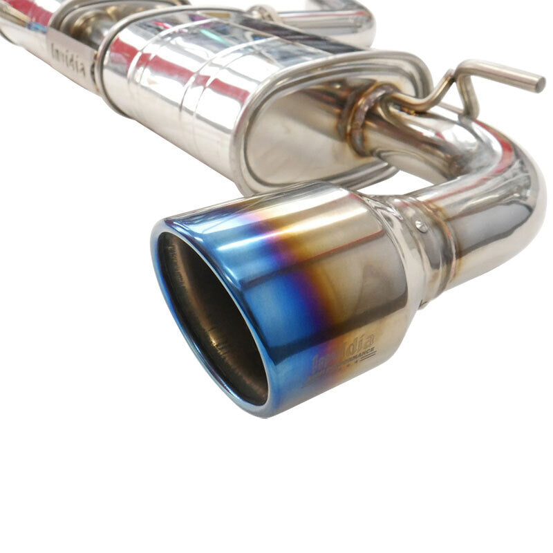 Invidia R400 Cat Back Exhaust w/Round Ti Rolled Tips - VW Golf GTI Mk7