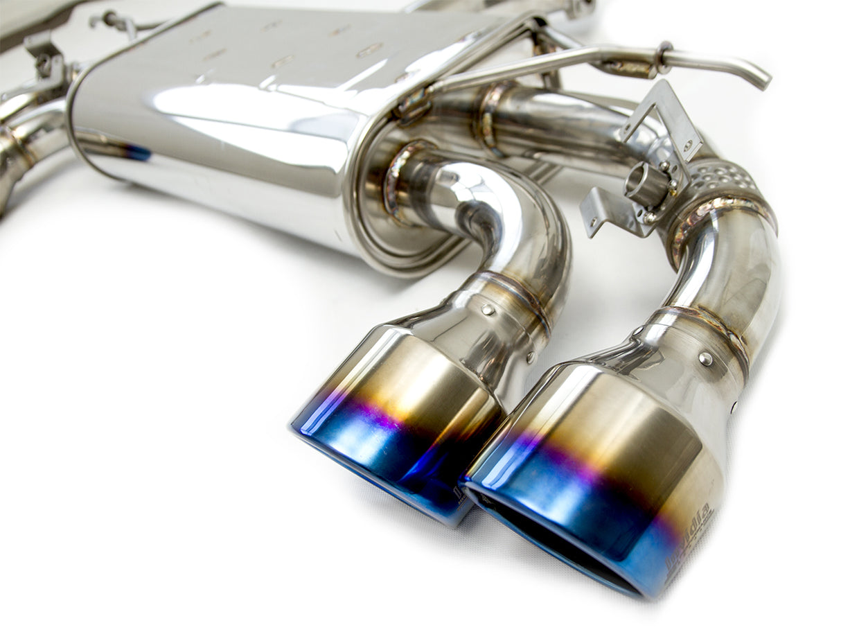 Invidia Q300 Valved Catback Exhaust w/Round Ti Rolled Tips - VW Golf R Mk7