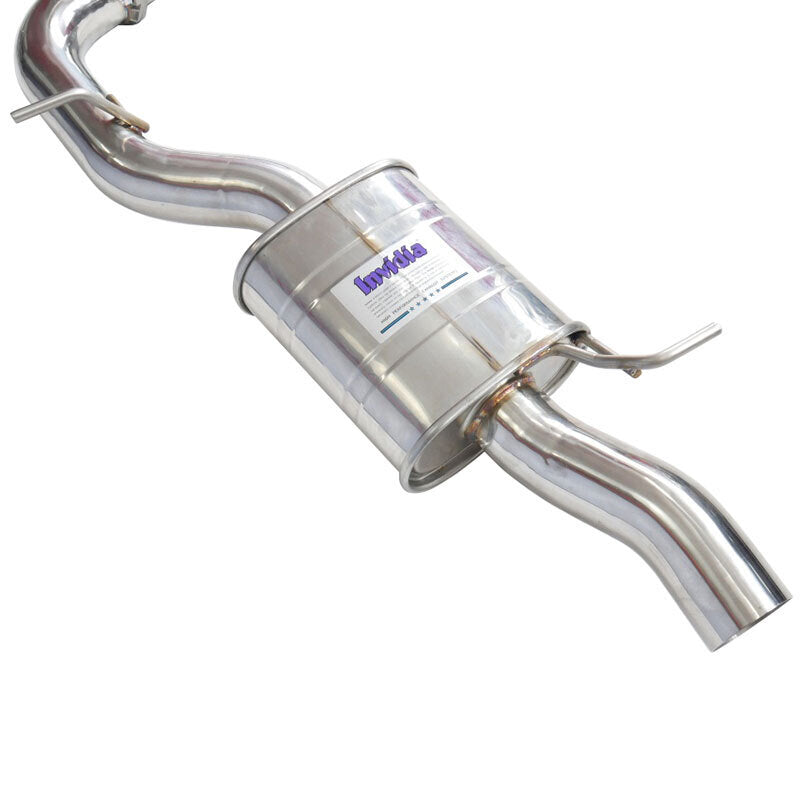 Invidia R400 Valved Cat Back Exhaust w/Round Ti Tips - VW Golf R Mk8