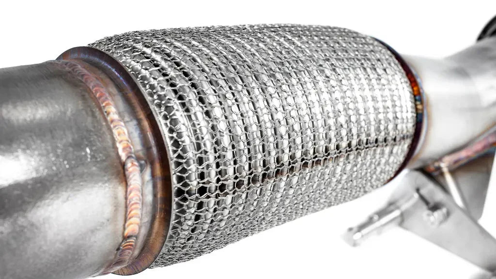 Integrated Engineering Cast Catted Down Pipe - Audi A3 8V/VW Golf Inc GTI Mk7, Mk7.5 (2.0 TSI FWD)