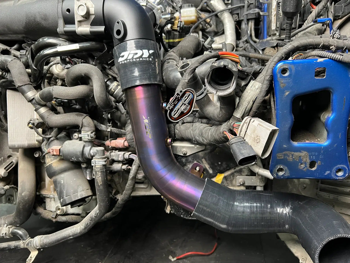 JDY Performance - Audi RS3/TTRS 2.5TFSI Throttle Elbow BOV & Titanium Boost Pipe Kits - 70MM OUTLET WITH BOV