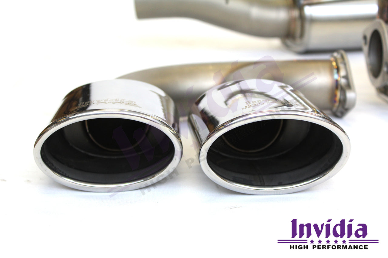 Invidia Q300 Non-Valved Catback Exhaust w/Oval SS Rolled Tips - VW Golf R Mk7