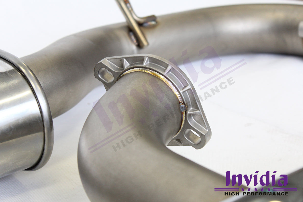 Invidia Q300 Non-Valved Catback Exhaust w/Oval SS Rolled Tips - VW Golf R Mk7