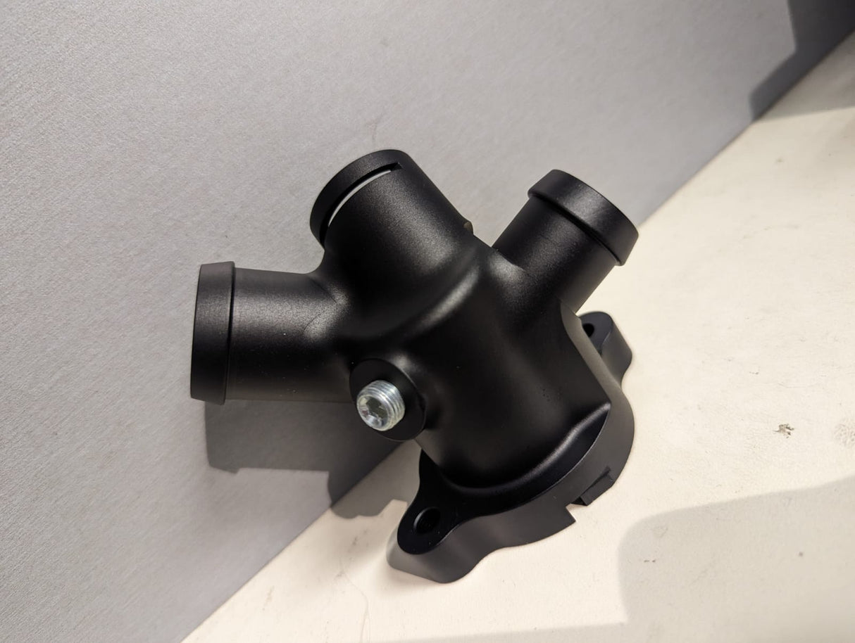 Stav Built - 6061 Billet coolant flanges w/ 1/8” NPT port for addition of a coolant pressure - DAZA/DNWA