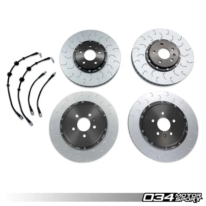 034 Motorsport - Dynamic+ Braking Packages, Gen 1 & Gen 1.5 Audi R8 (4.2 V8 & 5.2 V10) STAGE 2 KIT - 034-301-0001