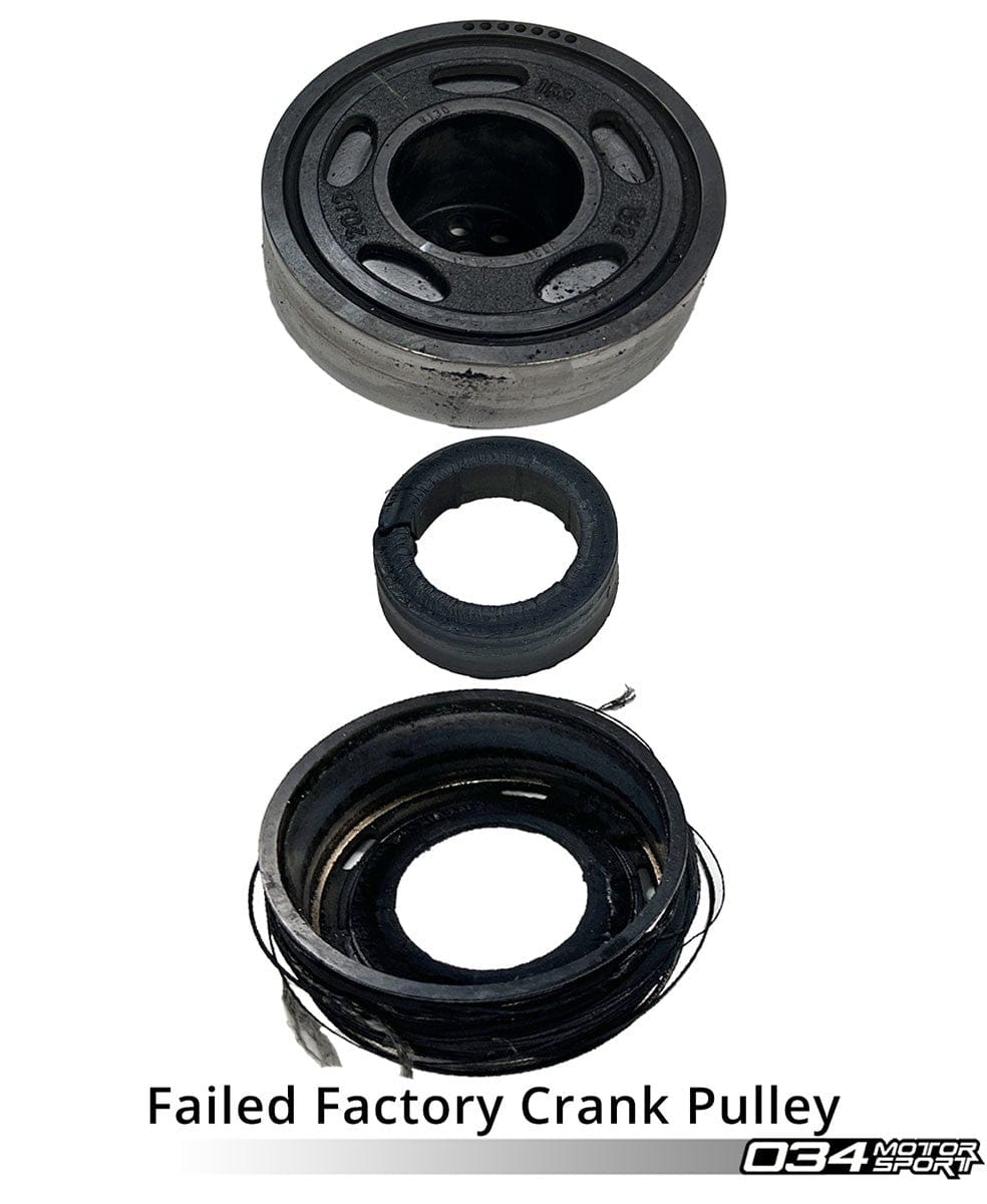 034 Motorsport - 3.0 TFSI Supercharger Crank Pulley Upgrade 207 MM - Audi 3.0 TFSI - 034-145-Z053