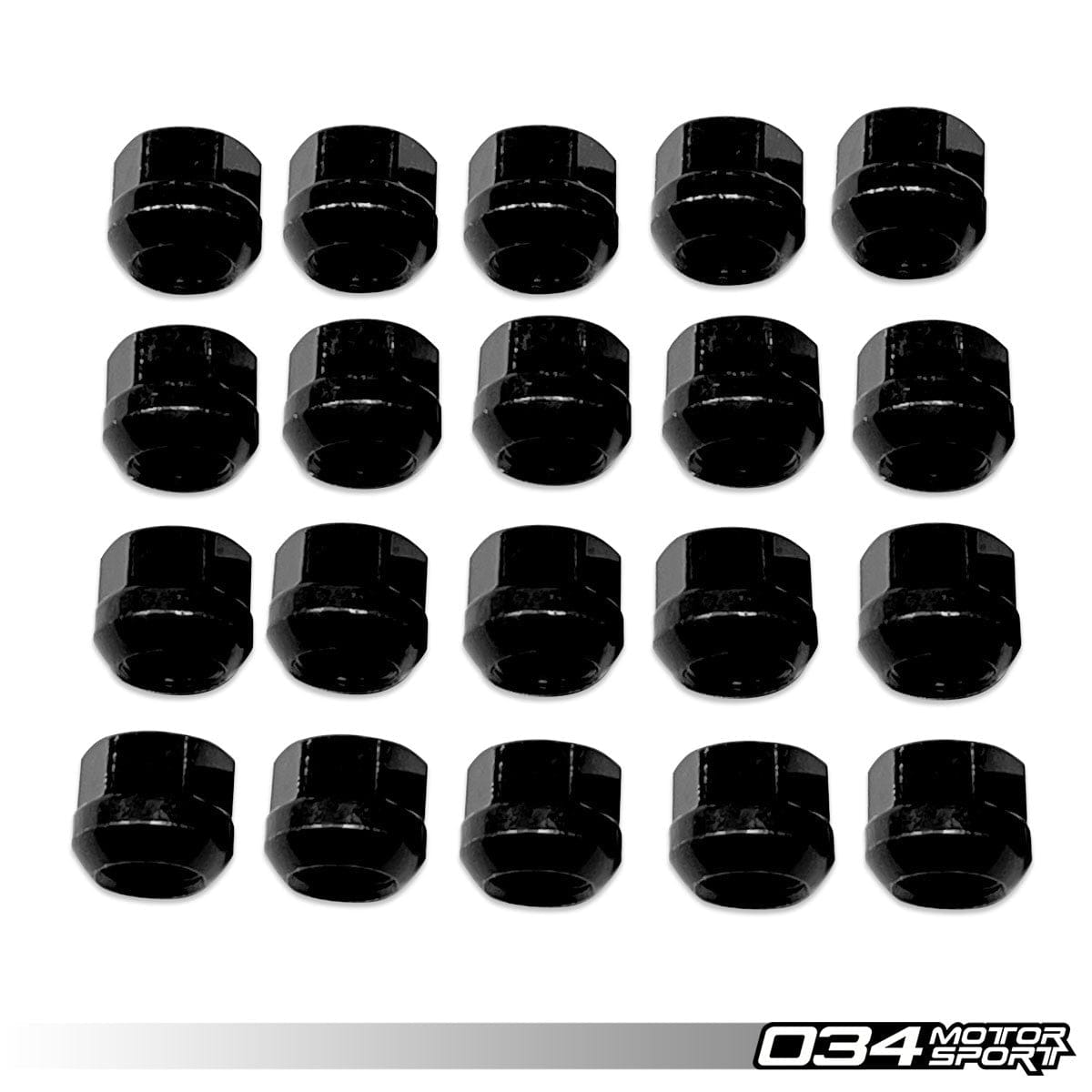 034 Motorsport - Bullet Nose Stud & Ball Seat Nuts (20 Pack) 75 MM - 034-604-6005-20