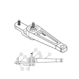 034 Motorsport Billet Dogbone Mount, Volkswagen Golf MK5/6 GTI & Jetta, Audi 8J/8P TT/A3/S3 2.0T FSI, 3.2 VR6 24V - 034-509-1016