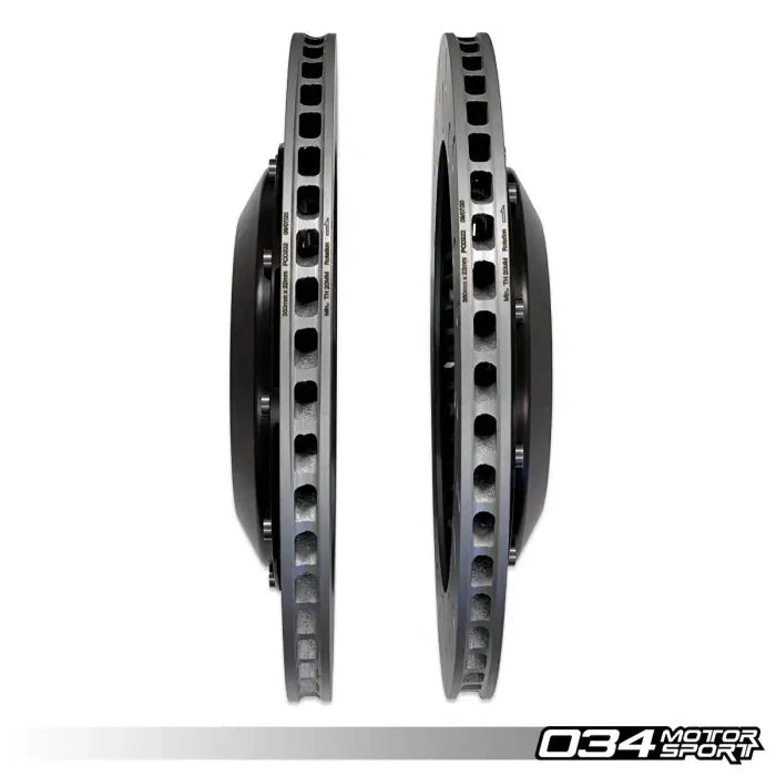 034 Motorsport - Volkswagen & Audi MQB 350 MM Rear Brake Rotor Upgrade - 034-301-2004 - RED Wheels and Braking 034Motorsport 