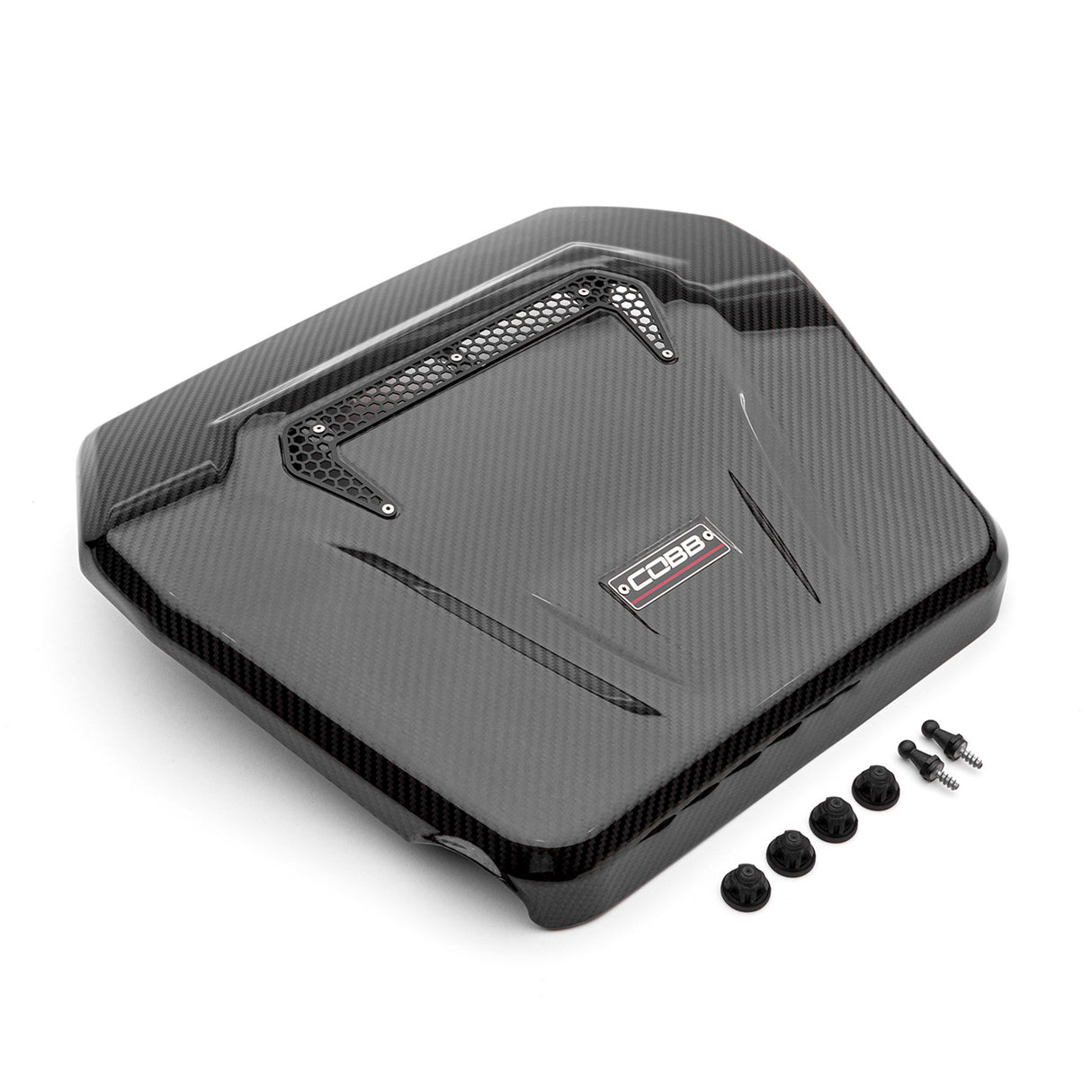 Cobb Tuning Redline Carbon Fibre Engine Cover - Audi A3, S3 8V/VW Golf GTI & R Mk7, Mk8/Tiguan R