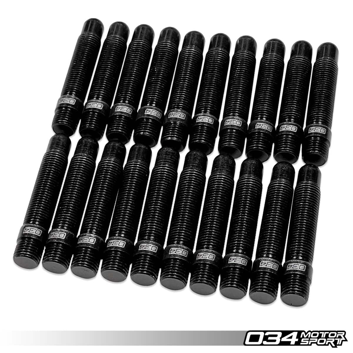 034-604-6006-20 - 034Motorsport Bullet Nose Stud & Cone Seat Nuts (20 Pack) 75 MM