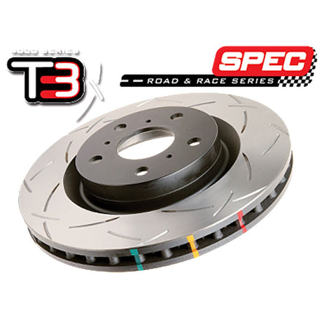 DBA Audi S3 8V VW GOLF MK7 R 2013-2021 T3 4000 Series Slotted Front Brake Rotor image 0