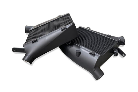 CSF Audi C8 RS6/RS7 High-Performance Twin Intercooler Set – Thermal Dispersion Black