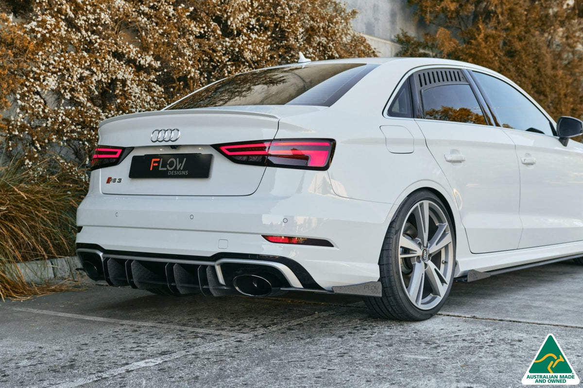 Rs3 8v Rear Buy Audi RS3 8V Sedan FL Rear Spat Winglets Online | Flow Designs ...