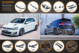 MK7 Golf GTI Full Lip Splitter Set with Flow-Lock Rear Diffuser
