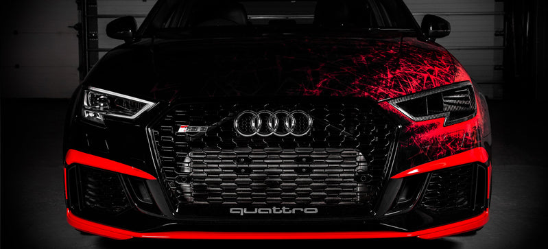 Eventuri Audi RS3 Carbon Headlamp Race Ducts for Stage 3 intake