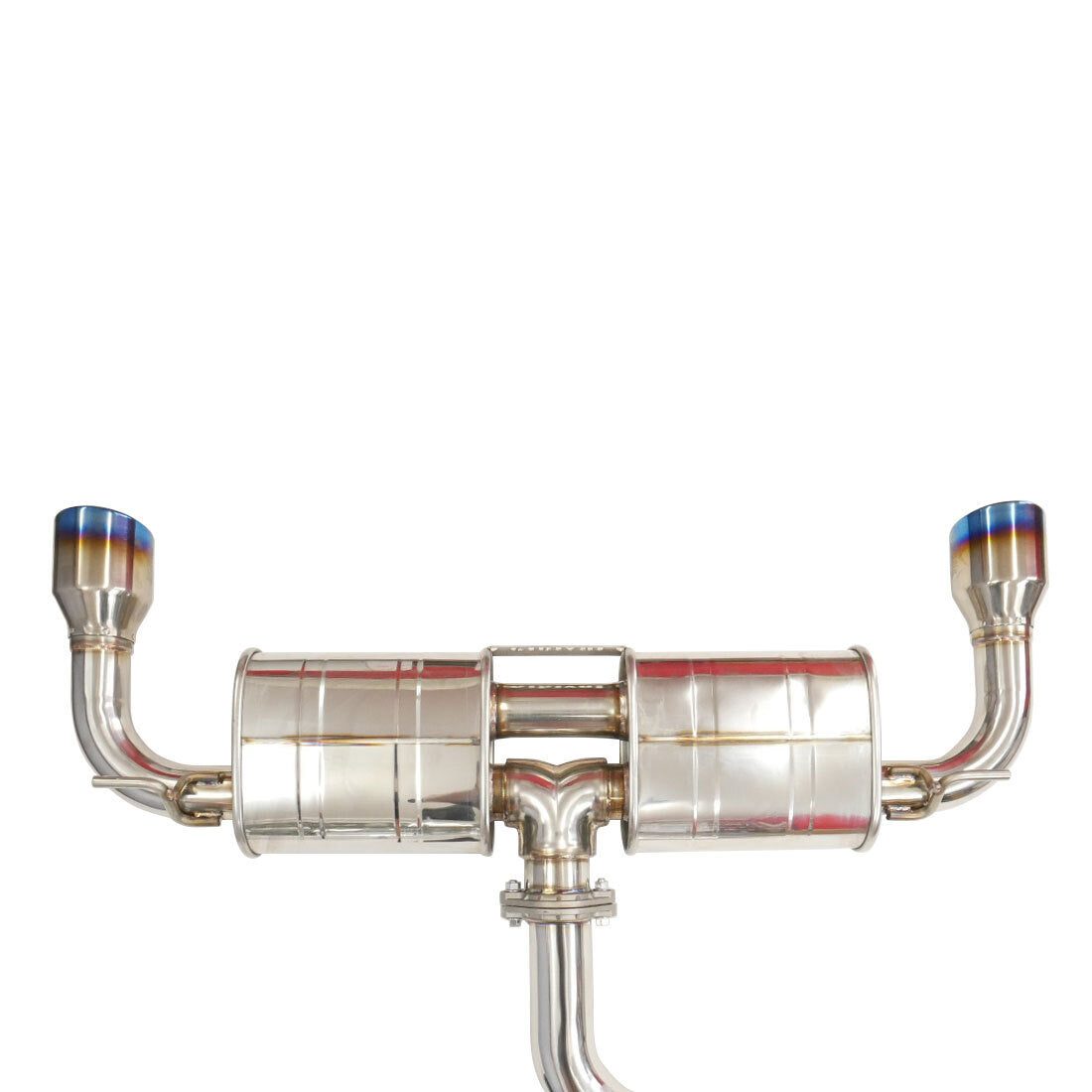 Invidia R400 Cat Back Exhaust w/Round Ti Tips - VW Golf GTI Mk8