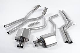 MILLTEK Cat-back – Audi S6 4.0 TFSI C7, Non-resonated (louder), Polished tips [SSXAU443]
