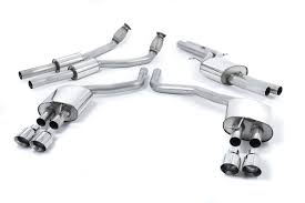 MILLTEK Cat-back – Audi S6 4.0 TFSI C7, Resonated (quieter), Polished tips [SSXAU332]