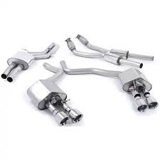 MILLTEK Cat-back – Audi S6 4.0 TFSI C7, Resonated (quieter), Polished tips [SSXAU444] $7,575.00