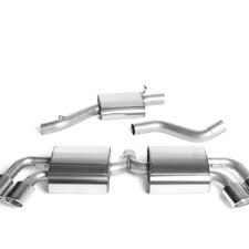 MILLTEK Cat-back – Audi TT Mk2 TTS quattro, Resonated (quieter) [SSXAU293]
