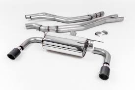 MILLTEK Cat-back – BMW M240i (F22 LCI), Resonated, Carbon Jet 90 Trims (EC Approval Coming Soon) [SSXBM1054]