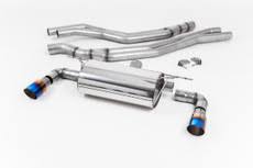 MILLTEK Cat-back – BMW M140i 3/5 Door (F20/F21 LCI), Race, Non-Resonated, Burnt Titanium GT-90 Trims [SSXBM1049]