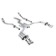 MILLTEK Cat-back – Audi S6 4.0 TFSI C7, Resonated (quieter), Titanium tips [SSXAU446]
